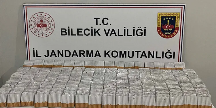 Bilecik’te 9 bin 320 adet doldurulmuş makaron ele geçirildi