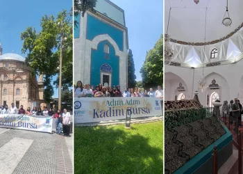 Yıldırımlı gençler tarihi yerinde keşfediyor