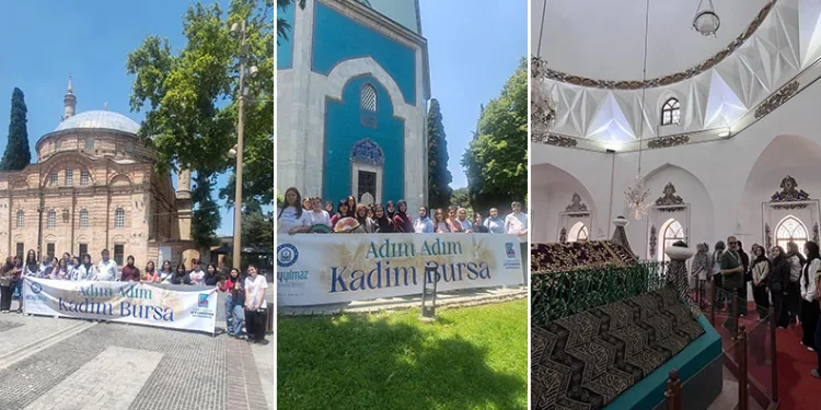 Yıldırımlı gençler tarihi yerinde keşfediyor