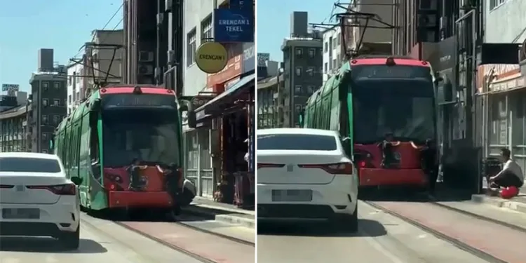 Tehlikeli yolculuk kamerada