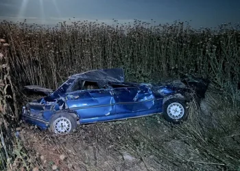 Şanlıurfa’da otomobil şarampole devrildi: 4 yaralı