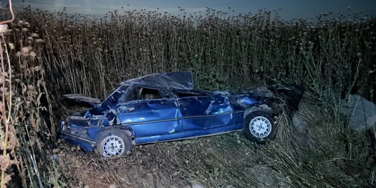 Şanlıurfa’da otomobil şarampole devrildi: 4 yaralı