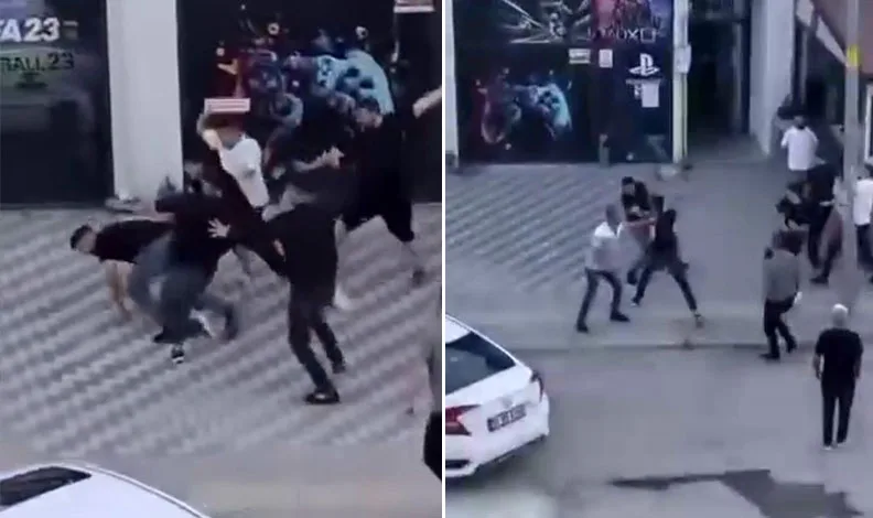 Kemer ve ıstakalarla birbirlerine saldırdılar