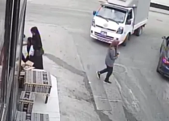 Bursa’da korku dolu anlar kamerada