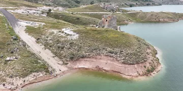 7,7 milyon yıllık tarihe ışık tutan kazı alanı suya gömüldü