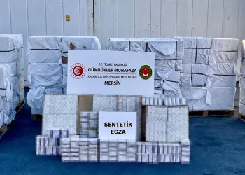 Mersin Limanında dev ilaç operasyonu