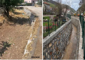 Büyükşehir’den Gürsu’da dere ıslahı ve kanalizasyon hatları tamamlandı