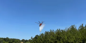 Çanakkale’de tarım arazisinde yangın