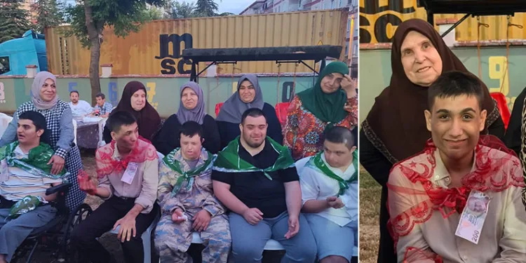 Babaannenin dileği gerçek oldu: Özel bireylere temsili asker eğlencesi