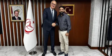 FIVB İletişim Komisyonu Üyesi Dr. Varuna Suthra, Türkiye Voleybol Federasyonu’nu ziyaret etti