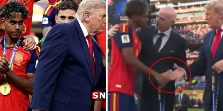 Yamal’dan Trump’a olay hareket! Dünya Kupası kutlamalarına damga vuran an