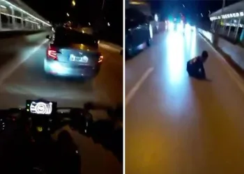 Sollamak isterken otomobile çarptı: Motosikletteki 2 kişi ölümden döndü