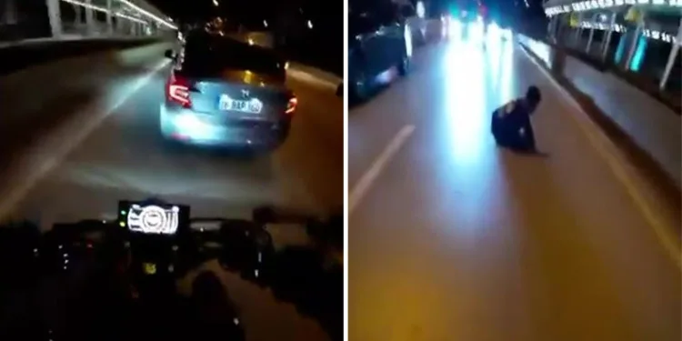 Sollamak isterken otomobile çarptı: Motosikletteki 2 kişi ölümden döndü