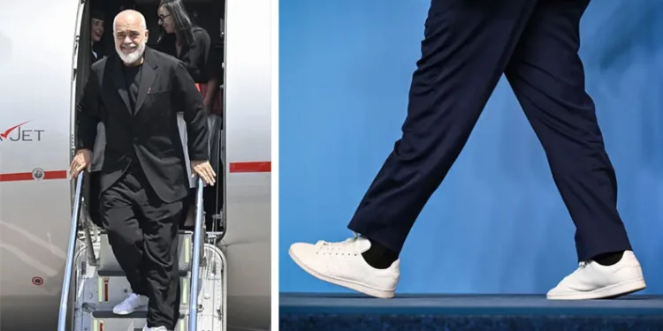 NATO Zirvesi’ne damga vuran detay! Spor ayakkabı giyen tek lider oldu