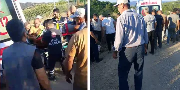 Bursa’da lastiği patlayan otomobil şarampole savruldu! 3 kişi yaralandı