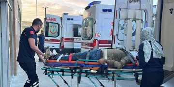 Burhaniye’de saman yangını 4 saat de söndürüldü