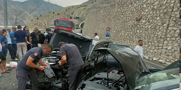 Burhaniye’de saman yangını 4 saat de söndürüldü