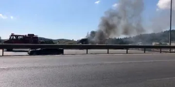 Bursa’da seyir halindeki tır alev topuna döndü