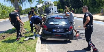 Hakkâri’de çöp sıkıştırma kamyonu yandı