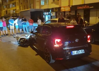 Tavşanlı’da motosiklet kazası, 1 yaralı