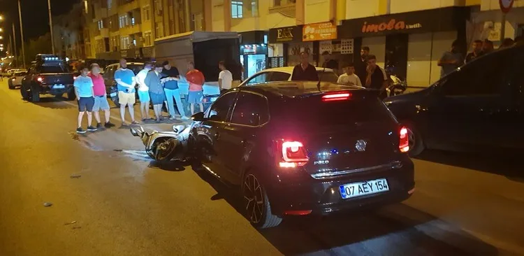 Tavşanlı’da motosiklet kazası, 1 yaralı