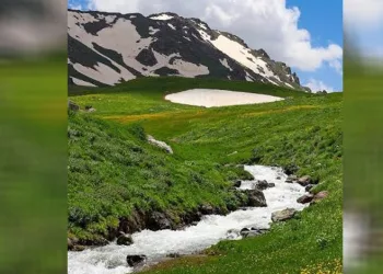 Van’ın yaylaları, çiçekleri ve karlı zirveleriyle mest ediyor