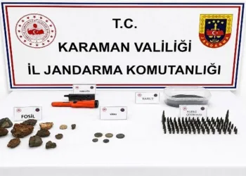 Karaman’da tarihi eserler ele geçirildi: 6 tutuklama