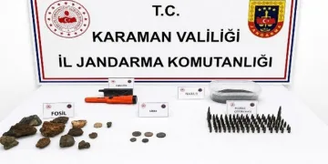 Karaman’da tarihi eserler ele geçirildi: 6 tutuklama