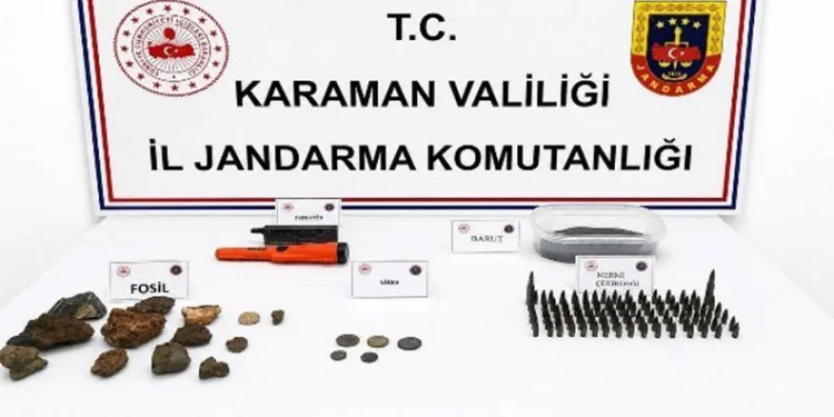 Karaman’da tarihi eserler ele geçirildi: 6 tutuklama