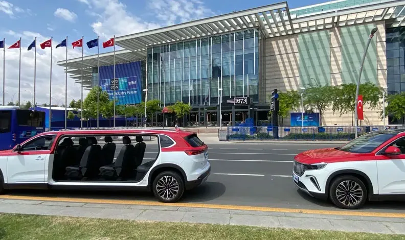 NATO Zirvesi’ne özel üretilen Togg limuzinler görev başında