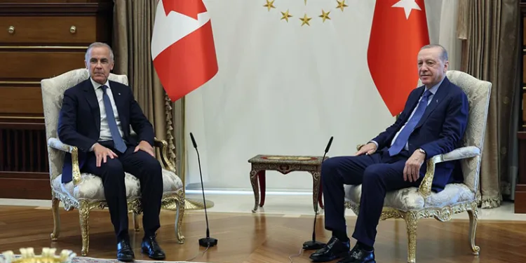 Cumhurbaşkanı Erdoğan, Kanada Başbakanı Mark Carney’i kabul etti