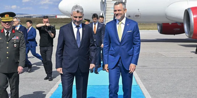 Slovakya Cumhurbaşkanı Pellegrini ve Slovenya Başbakanı Jansa Ankara’da