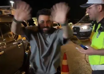 Alkol çıkmayınca sevinçten yerinde duramadı