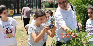 Nilüfer’de çocuklar bu yaz toprağın izinde