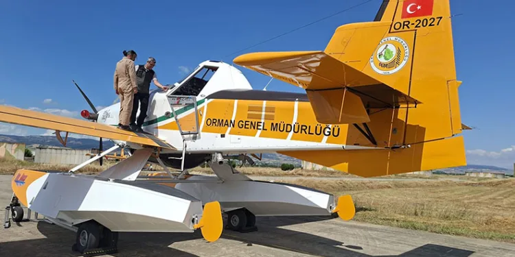 Bursa’da orman yangınlarıyla mücadele için 2 yangın söndürme uçağı konuşlandırıldı