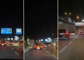 Bursa’da lüks otomobil kazaya karıştı, sürücü kaçtı