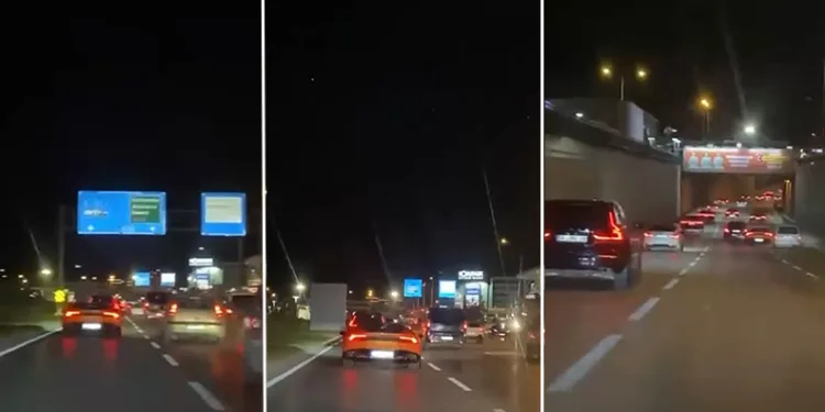 Bursa’da lüks otomobil kazaya karıştı, sürücü kaçtı