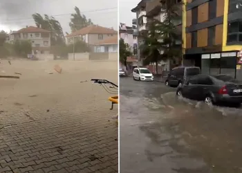 Tokat’ta fırtına ve sağanak hayatı olumsuz etkiledi