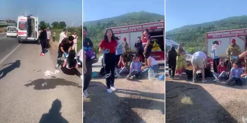 Gemlik’te işçi servisi ile otomobil çarpıştı: 15 yaralı