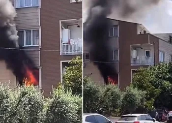 Bursa’da ev alevlere teslim oldu
