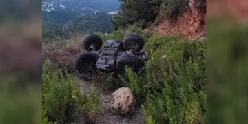 Alanya’da uçuruma yuvarlanan ATV sürücüsünü itfaiye ekipleri kurtardı