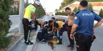 Karaman’da otomobilin çarptığı elektrikli bisikletin sürücüsü ağır yaralandı