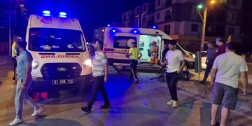 Bisiklet ile motosiklet çarpıştı: 2 kişi yaralandı