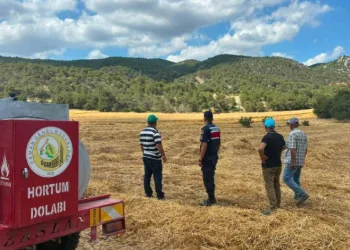 Biçerdöver operatörlerine yangın uyarısı