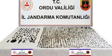 Ordu’da çok sayıda sikke ve tarihi eser objeler ele geçirildi