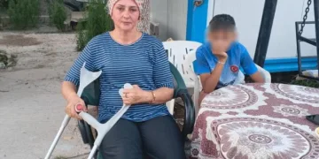 Başıboş köpeklerin kovaladığı anne-oğul düşerek yaralandı