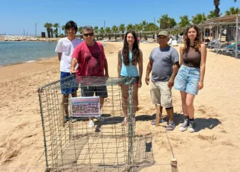 Caretta caretta yuvası koruma altına alındı
