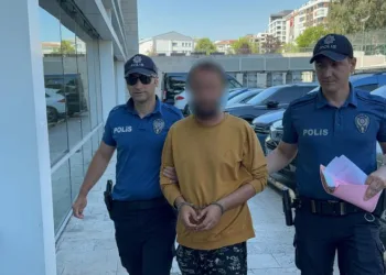 Kediye tekme atarken kameraya yansıyan şahıs yakalandı