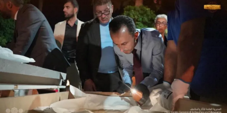 Fransa’nın aldığı 15 tarihi eser 15 yıl sonra Şam’a teslim edildi