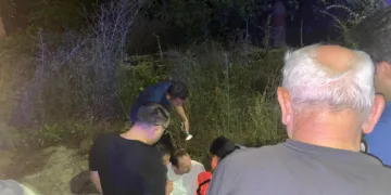 Kedilere süt verirken bahçeye düştü